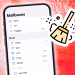 phone with open mail